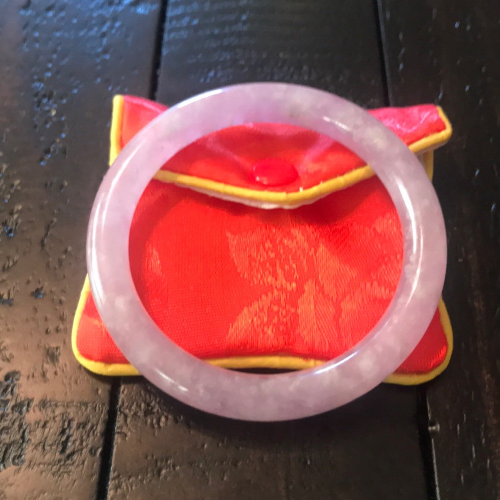 Authentic Rare Lavender Jade Bangle